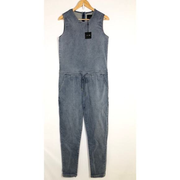Joe's Jeans Marnie Jumpsuit Sleeveless French Terry Denim Tatra Blue NWT Small - Picture 4 of 11